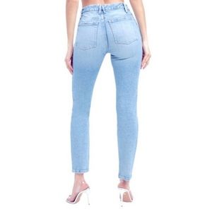 GOOD AMERICAN Light Wash NWT Good Classic Straight Leg Jean Denim Size 6 28